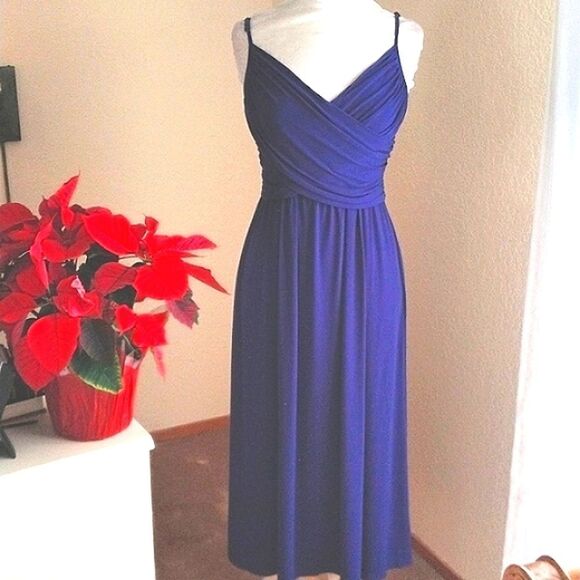 Kohls Blue Knit Dressy Dress - Picture 1 of 8